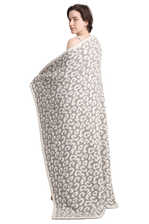 Luxury Soft Cozy Leopard Print Throw Light Weigh Blanket