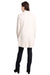Women's Luxury Soft Solid Color Long Sleeve Ivory Cardigan with Ribbed Ruffle