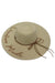 Women’s Floppy Sun Straw Hat with Embroidered "Vacation Mood"