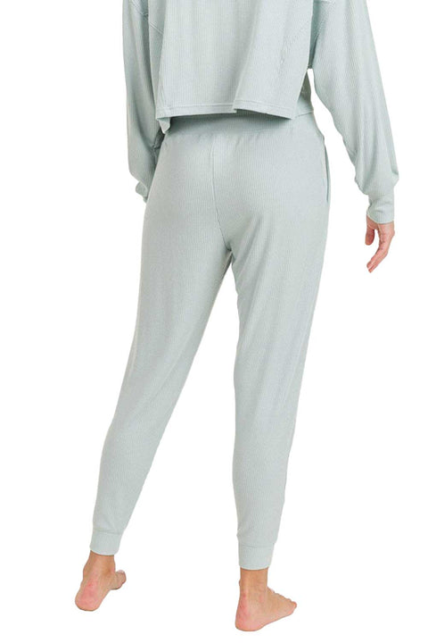Women's All-Over Ribbed Essential Sweatpants