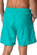 Men's Solid Color Swimming Trunks Elastic Swimwear Shorts