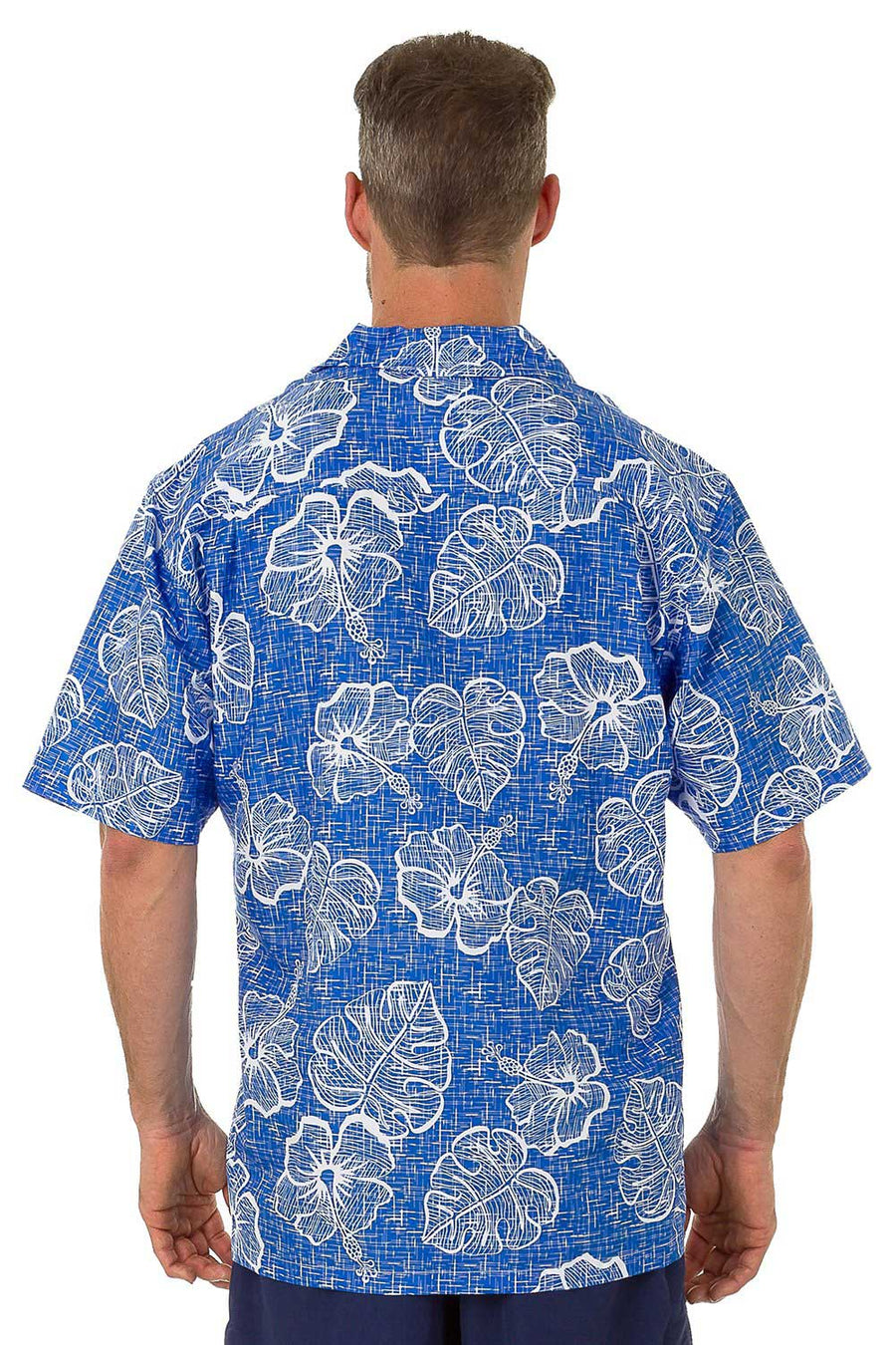Men's Hawaiian Casual Shirt, Flower Print