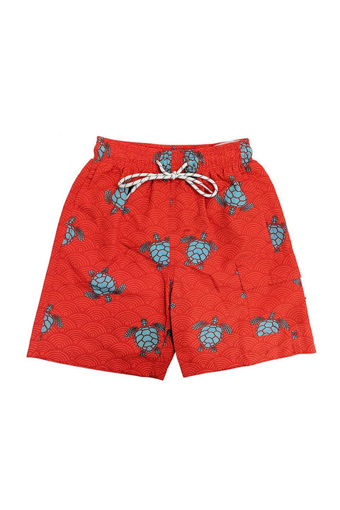 Boys Swim Shorts Fast Dry, Turtle Print