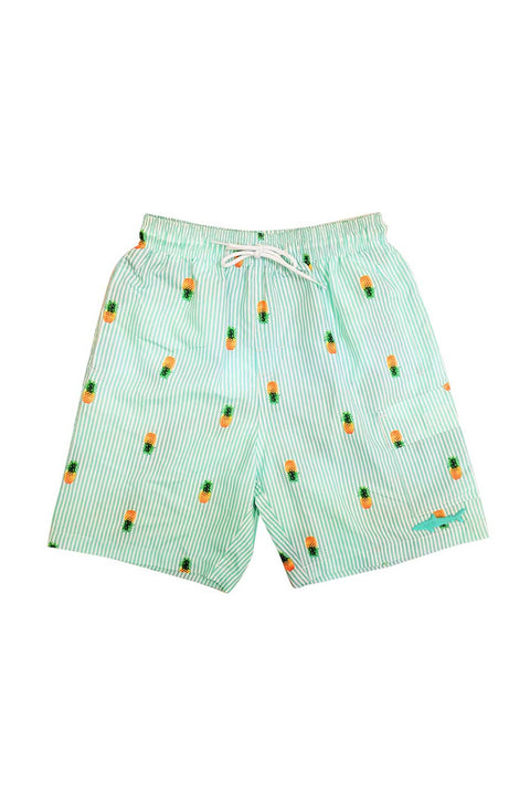 Boys Swim Shorts Fast Dry, Pineapple Print