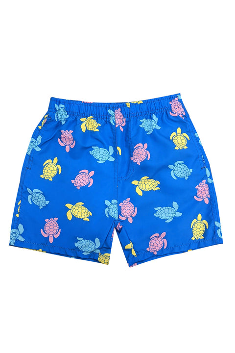 Kids Swim Shorts Turtle Print