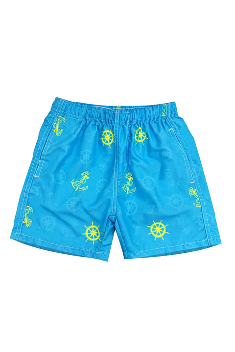 Kids Swim Shorts Nautical Print