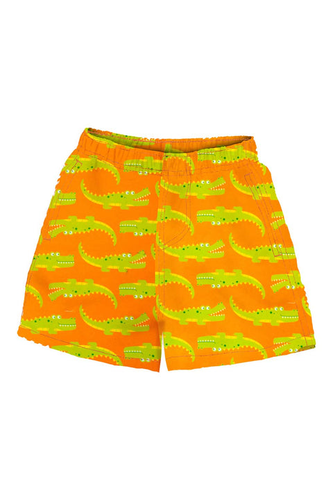Toddler Swim Shorts Fast Dry, Alligator Print