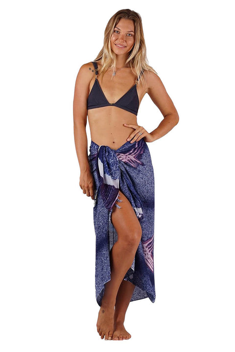 Colorful Beach Wrap Sarong With Fringe