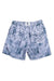 Gray Men's Swimming Trunks Grayscale With Shark