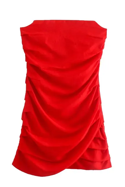 Off Shoulder Sleeveless Ruched Bodycon Mini Dress