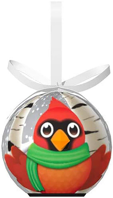 Blinking Christmas Ball Ornament, Cardinal