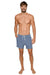 Blue Men's Swimming Trunks with Compression Liner Quick Dry Swimwear - Vacay Land 